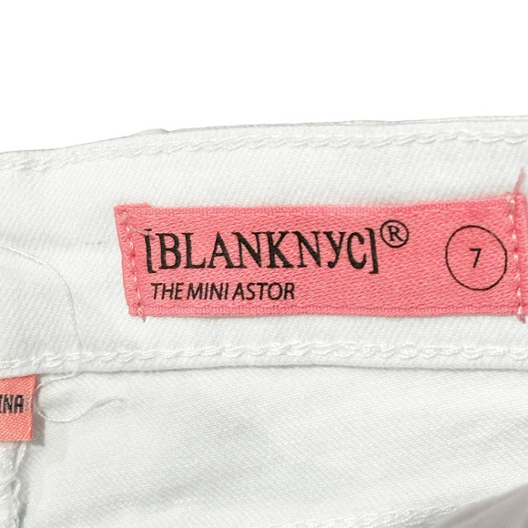 BLANKNYC Girls White Mini Astor Shorts Girls Size 7 NWT - Picture 8 of 9